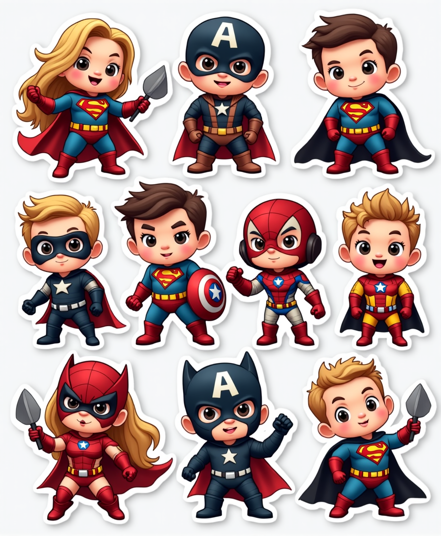 Pop Culture Parodies - Sticker Sheet v2